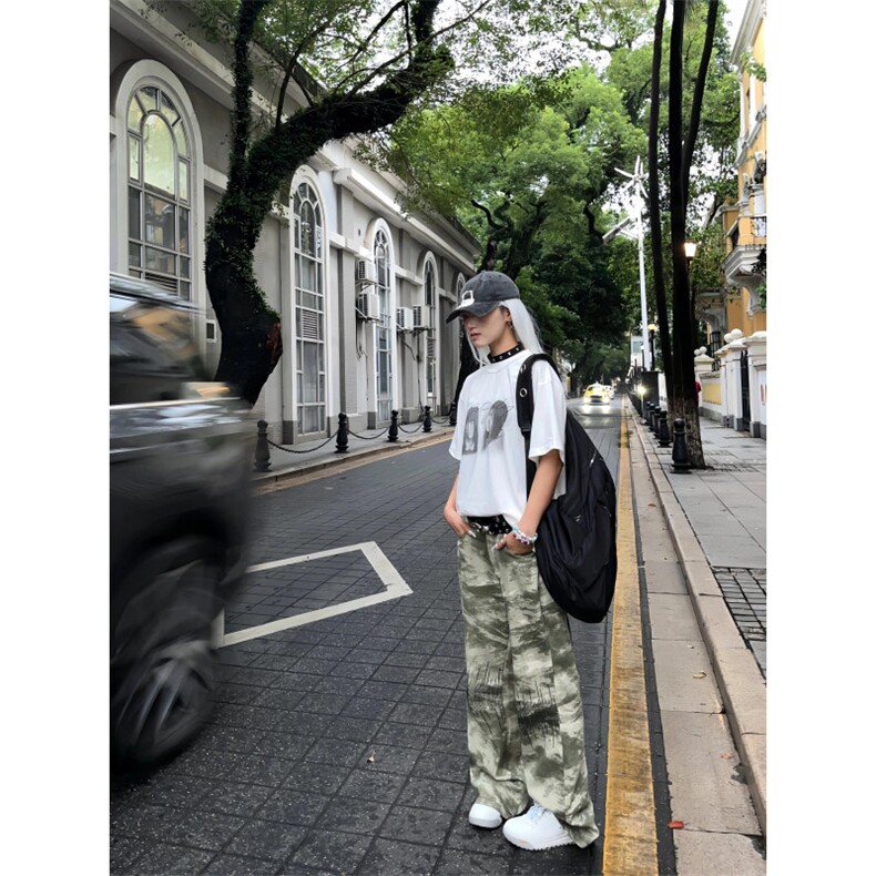 【有货】cleanfit迷彩工装裤男美式vibe风裤子高街N0088LL-特P48图片