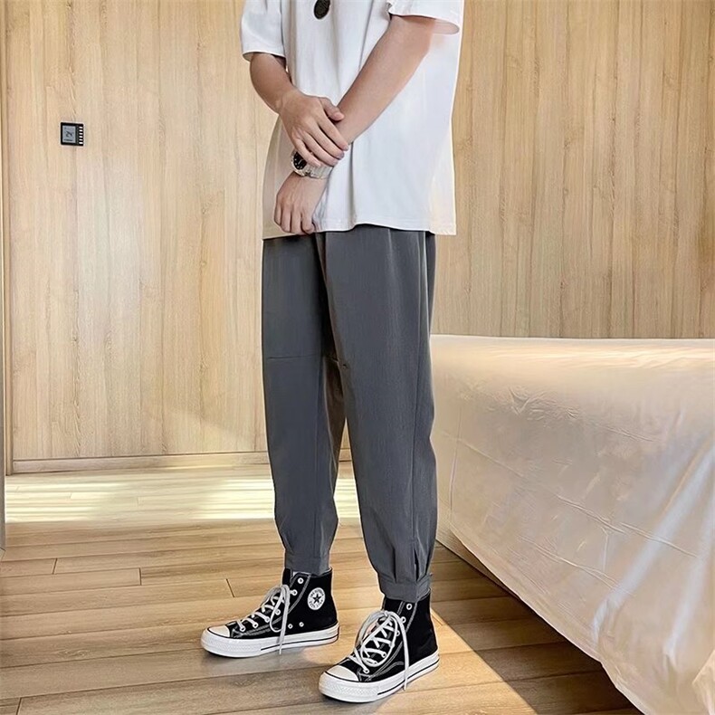 男春季休闲西裤魔术贴工装西裤B643P32,男装西裤,星座1116-2