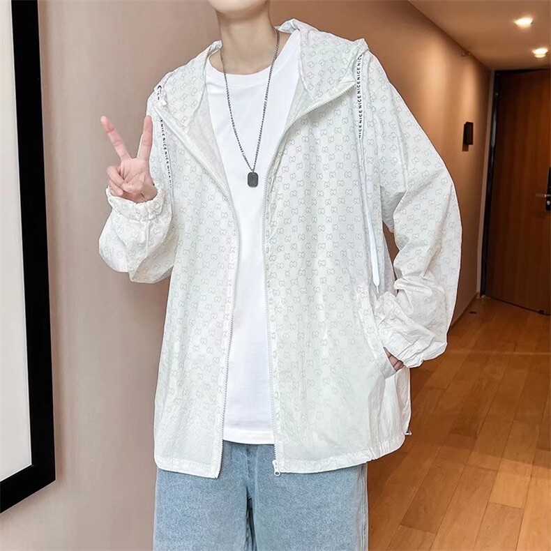 男长袖宽松连帽衫休闲情侣装衬衣防晒外套TF05P32,男装夹克,星座1116-2