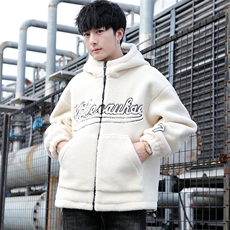 冬季羊羔绒棉衣男潮流时尚青少年羊羔绒外套MY2385-P100，男装棉衣，星座210-3