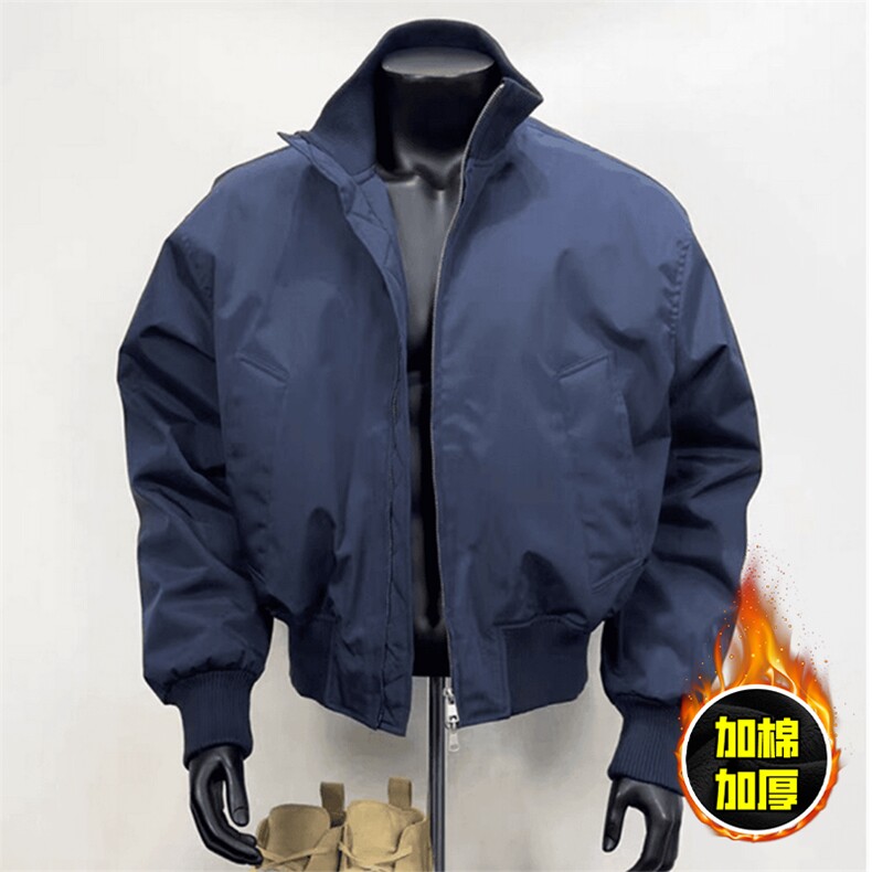 现货冬季美拉德立领飞行夹克廓形高街棒球服加棉加厚棉衣外套，男装夹克，电商A486-1