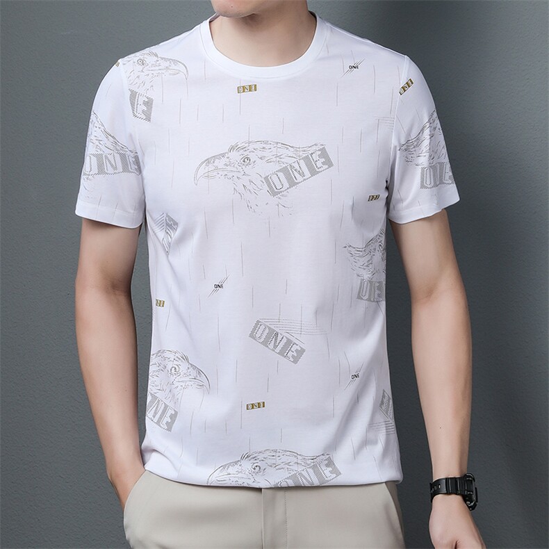 AK8325钱塘2020-3夏季新款男士时尚休闲短袖T恤精品P54,男装T恤,钱塘207-3