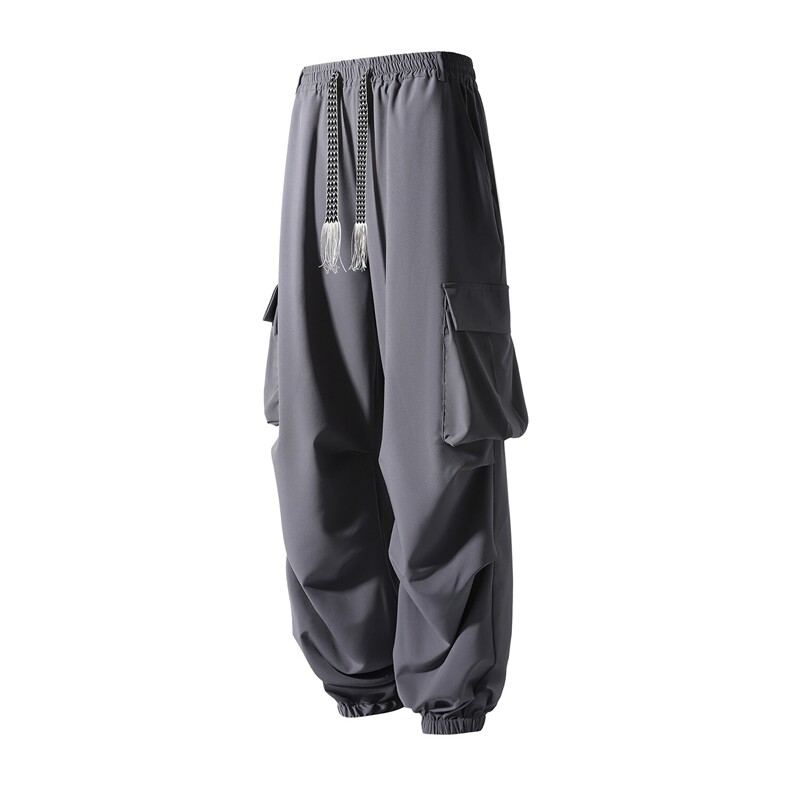 大口袋束脚冰丝休闲裤K105立体92%聚酯纤维8%氨纶(S-2XL)TP22,男装休闲裤,电商A088