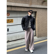 网络图现货！立领金属扣短款棉服外套高级设计感棉服RY113-P110，男装棉衣，星座1005-6
