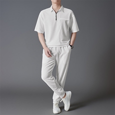 夏季新款男士短袖衬衫套头无痕抗皱免烫高弹力时尚纯色衬衣套装，男装衬衫，钱塘6003（原4033）