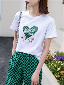 爱心白T套裤，,其它,研尚