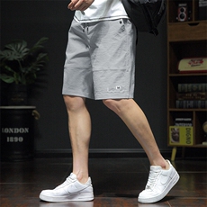 夏季新款短裤男宽松潮流港风百搭休闲五分裤运动短裤335-P20控48，男装牛仔裤，星座717