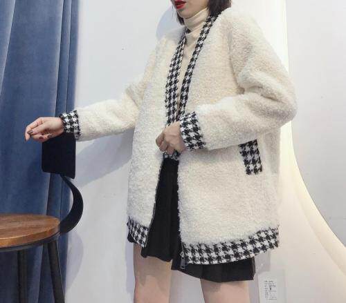 冬季新款欧版羊羔毛外套，女装，琼卿格