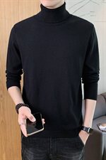 2021秋冬季新款高领毛衣男士韩版潮流针织衫毛线打底DF65T，男装针织衫/毛衣，电商A102