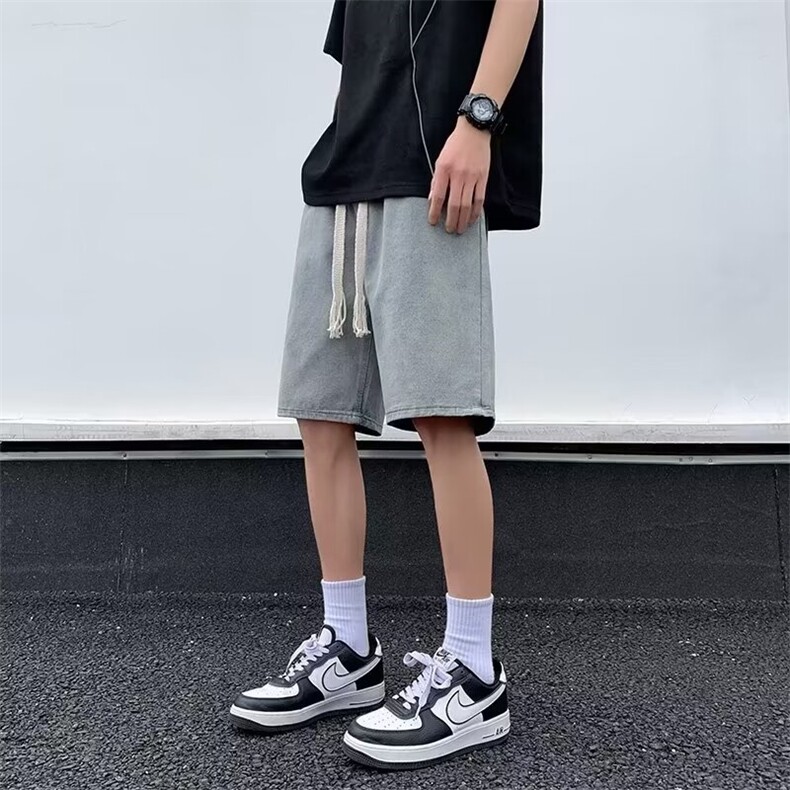 2024美式牛仔裤男款直筒短裤潮N3230P42,男装牛仔裤,星座1116-2