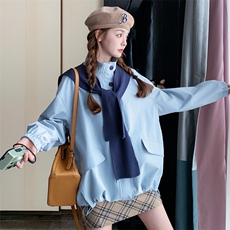 【现货新款】可脱卸披肩风衣外套C158-8642-P165-K238，女装风衣，2C158