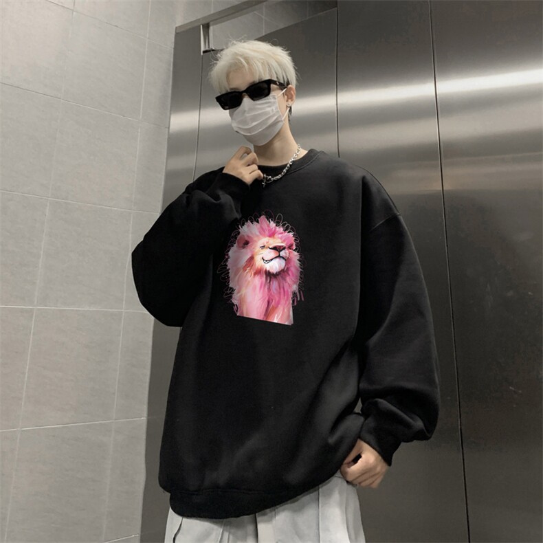 ！圆领卫衣男装港风长袖t恤男外套男WY528-特P23,男装T恤,电商B371