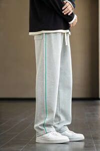 22/秋冬新款港风运动裤潮牌休闲裤潮流男裤直筒裤子男士K3319图片