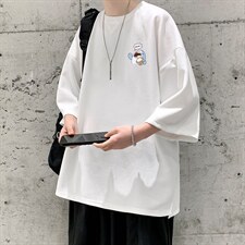 Q11239-P30春夏季七分袖t恤男大码五分袖男短袖中袖大皂风，男装T恤，电商A040