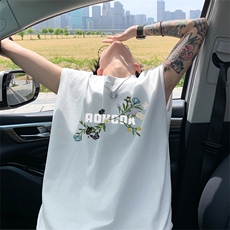 可48小时发货支持抖音得物来样二开240克重磅美式纯棉背心无袖t恤，男装T恤，电商A486