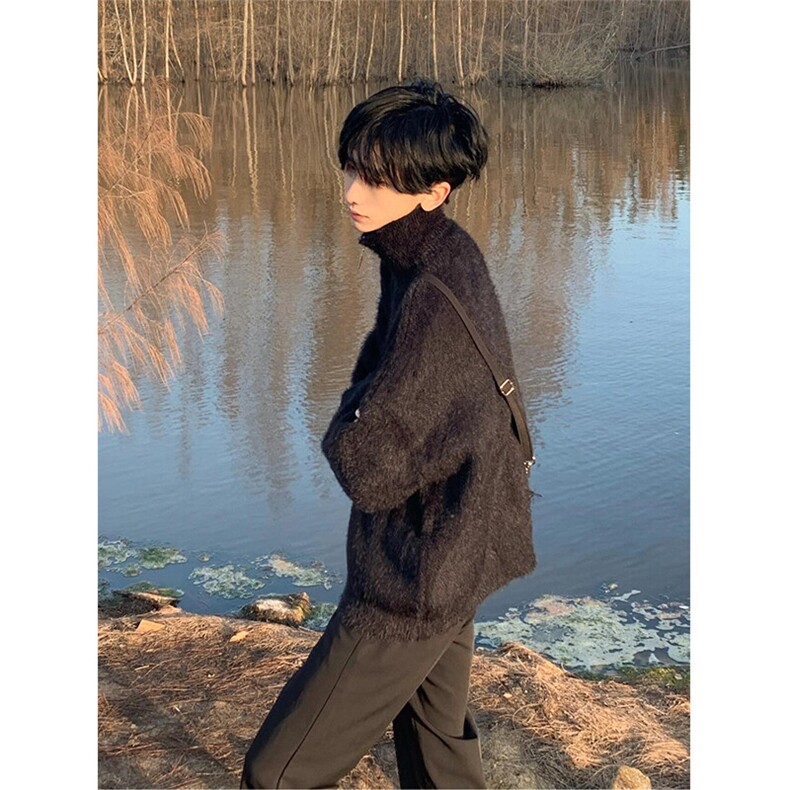 [有货]马海毛半拉链cleanfit毛衣针织衫外套MY865特P57,男装针织衫/毛衣,星座908-1