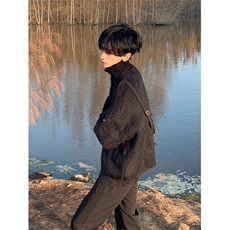 [有货]马海毛半拉链cleanfit毛衣针织衫外套MY865特P57，男装针织衫/毛衣，星座908-1
