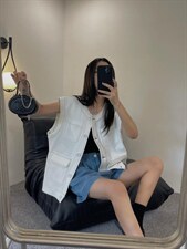 韩版马甲，女装马甲，mo cha dan