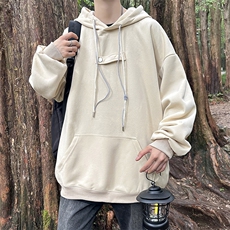 高品质秋款男连帽卫衣工装织带夹克抽绳休闲外套WY017P38，男装卫衣，星座1013-1