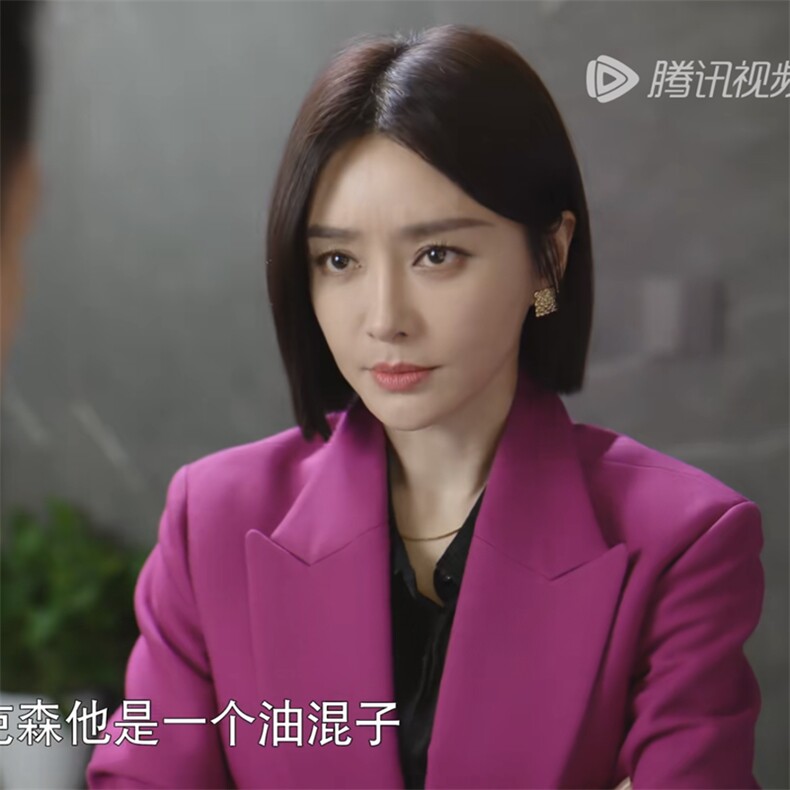 闪耀的她秦岚秦岚同款衣服春秋韩版女士休闲紫色西装外套时尚西服,女装西装,尚羽泽网红店