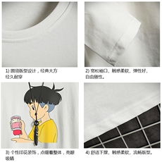 TX3200-P25加绒款-P35纯长袖t恤男大码圆领打底衫体恤网格，男装T恤，电商A040A