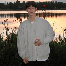 美式刺绣内胆外套男女棉服情侣连帽冬季，男装棉衣，星座506A