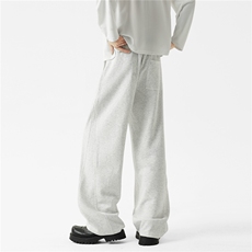 秋季新品抖音得物高品质直筒宽松弯刀卫裤休闲裤XZ610B-1TN04-p48，男装休闲裤，星座610B-1