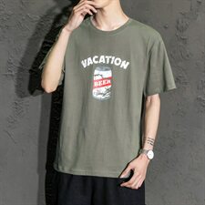 短袖t恤男士衣服宽松圆领半袖潮流纯棉打底衫男2021夏款DS664T，男装T恤，电商A102