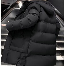 现货棉衣男士秋冬季潮流中长款加厚保暖加肥大码胖子面包棉服棉袄，男装棉衣，星座218-1（原230）