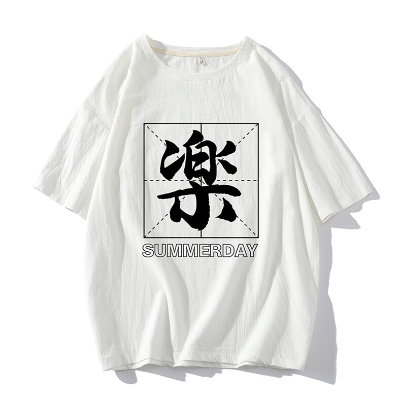 YT26197-P30亚短袖t恤男大码五分袖男宽松七分袖港风模特,男装T恤,电商A040