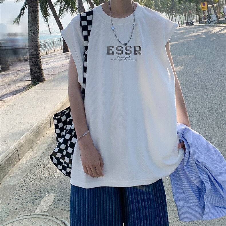 量大优可提供视频2024夏美式无袖背心HD019-1-BX24258-P18,男装背心/马甲,电商019-1