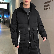 冬季新款中青年男士加厚保暖羽绒服男装休闲立领上衣时尚潮流外套，男装羽绒服，电商B212（原钱塘6029）
