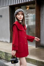 现货供应：冬装新款双面羊绒大衣外套M一XX，其它，拉思维加丝