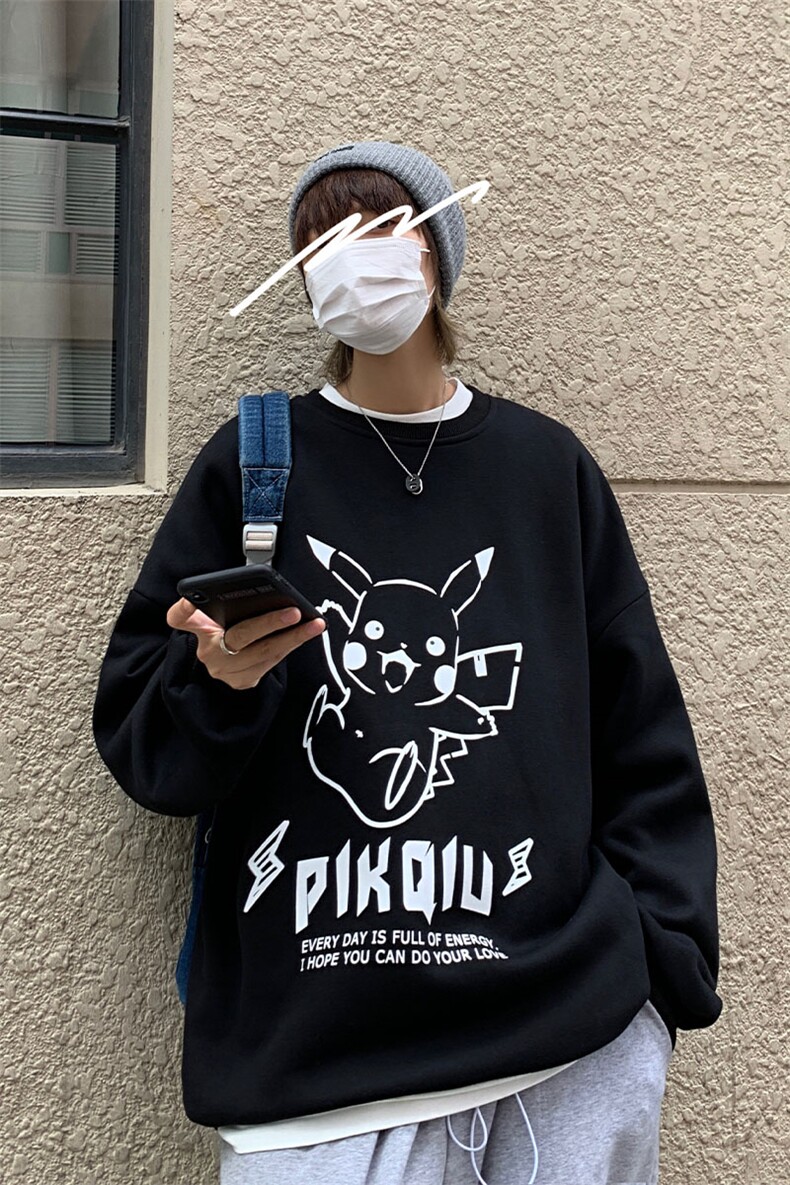 S6078-P35春季圆领卫衣男大码韩版宽松长袖外套男,男装卫衣,电商A040