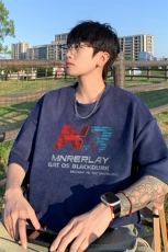 量大优供视频重磅麂皮绒短袖T恤男JPDX227-特P19，男装T恤，电商B367
