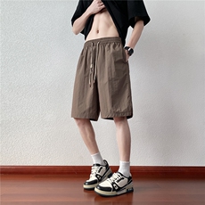 夏季薄款开衩设计五分短裤男DK059模特酒店锦纶(S-2XL)TP22，男装牛仔裤，电商A088