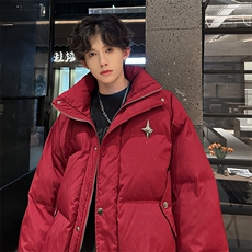 405A美式高街个性金属设计印花满天星棉服MY24912-特批85控158，男装棉衣，星座405A