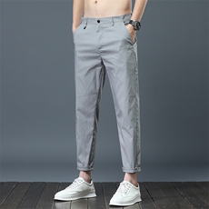 2026男士九分裤夏季冰丝裤子男装时尚休闲修身平腰裤558-P35，男装休闲裤，星座224-1