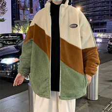 数据新款冬季加绒加厚棉服羊羔绒开衫百搭青少年外套男MY105P95，男装棉衣，电商A086