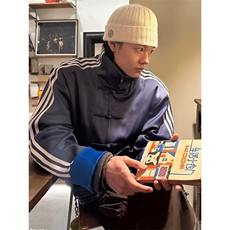 2025新款风唐装外套中式复古盘扣开衫-TZ0435-网络图，男装民族服装，星座1002-2