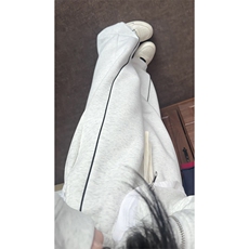 K8666白灰色裤子