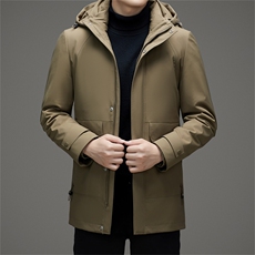 V3129钱塘2020-3时尚休闲冬季厚款中年男士85鹅绒羽绒服P283，男装羽绒服，钱塘207-3