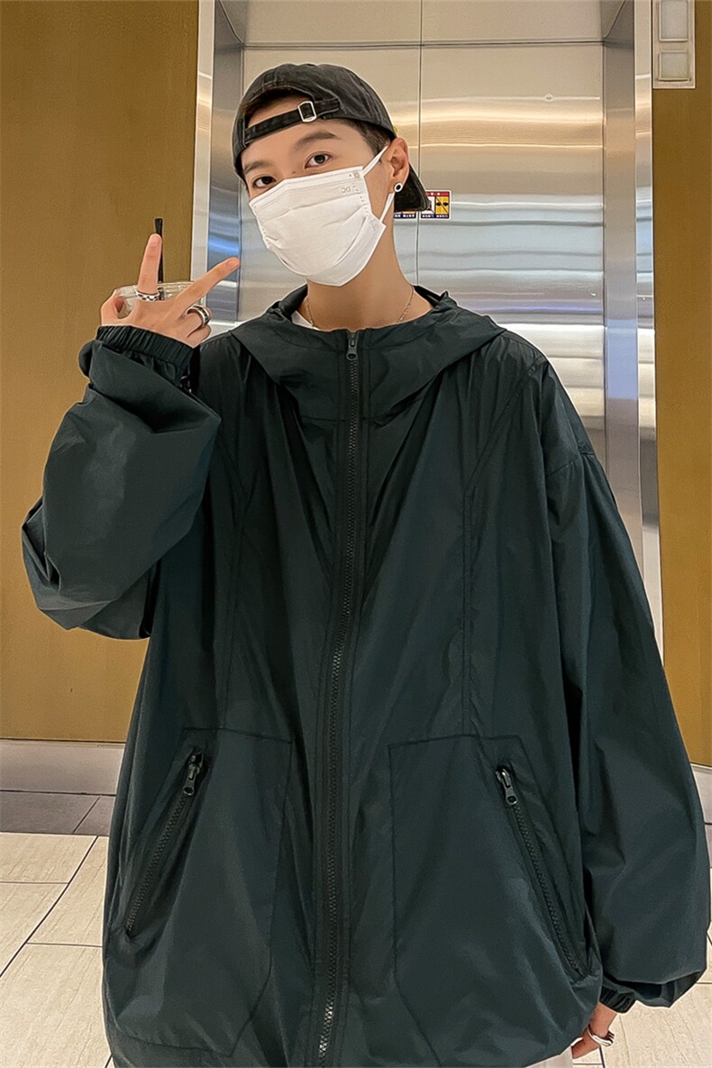 F8077/P60防晒指数UPF50+有报告防紫外线防晒服男外套防晒衣,男装防晒衣,电商A141