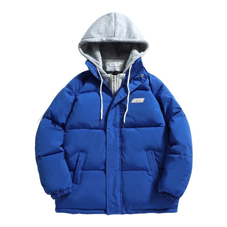 涂层面料绝不跑棉2025冬装假两件棉衣男女面包服棉服棉袄外套P90,男装棉衣,星座207