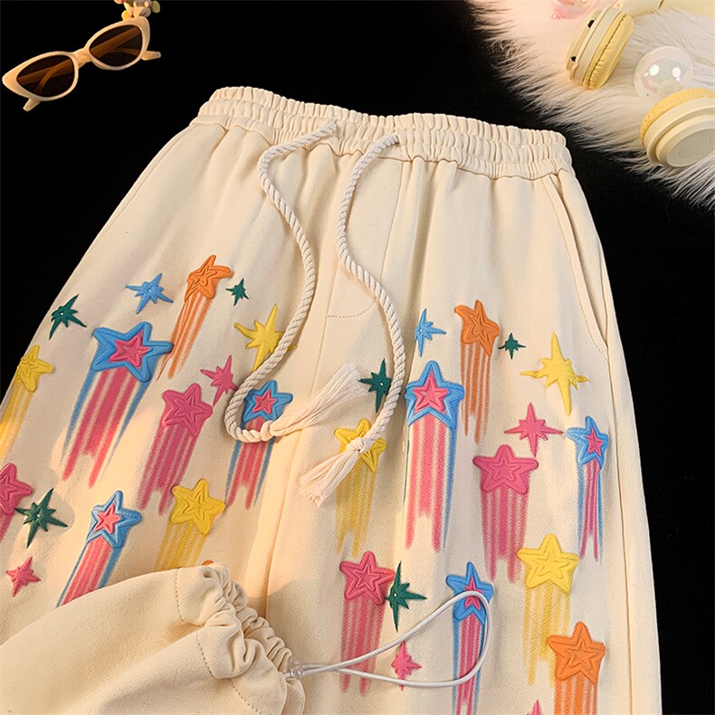 Q2027-TP40控价58秋季新款多巴胺直筒宽松百搭中性学生休闲裤子，男装休闲裤，电商A102-1