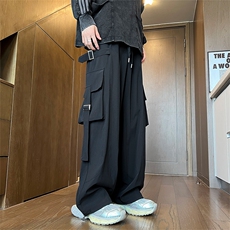K666-P60M-6XL秋季新款大码美式重磅工装休闲宽松直筒长裤，男装工装外套，星座109-1