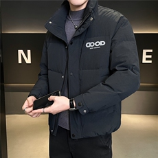 6628-M-3XL-P195标50绒店主风冬季男士休闲字母立领潮牌羽绒服，男装羽绒服，电商B255