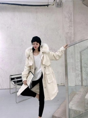 2022冬装新款设计师定制大长款狐狸毛领派克，其它，泰靡(1F)