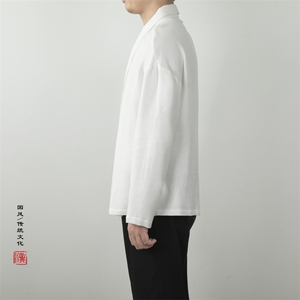 2025秋冬新款风男装棉麻男士汉服改良男装道袍外套C066P80图片