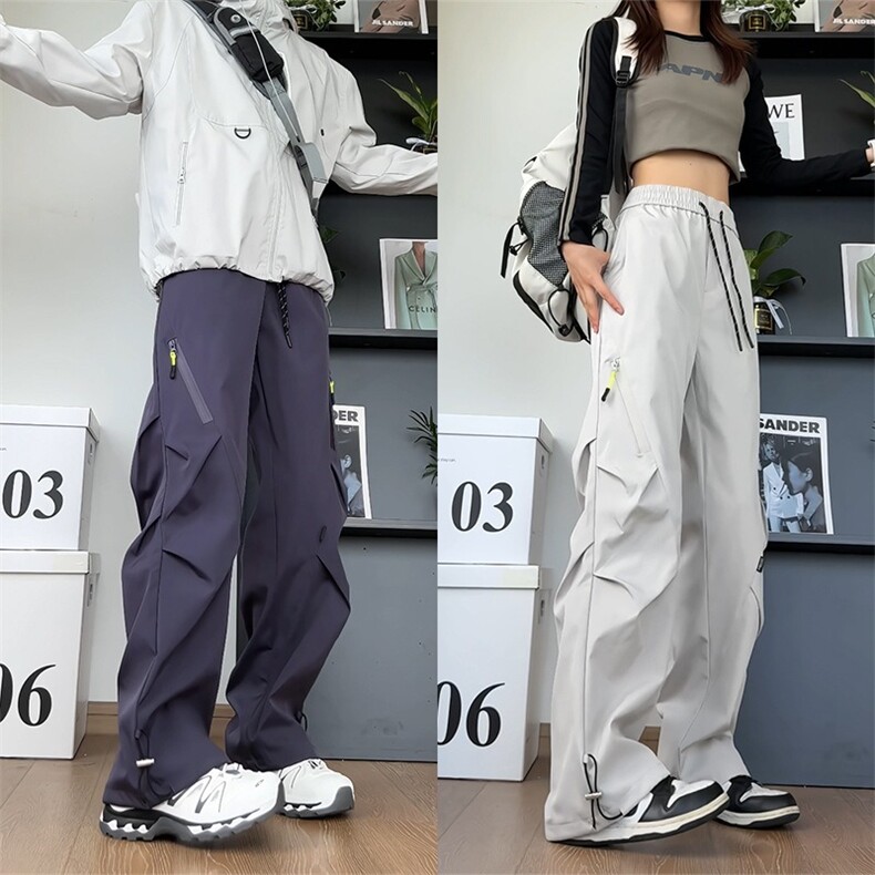1014-1-KF342-秋冬季防水冲锋裤子男女工装直筒阔腿,男装工装外套,星座1014-1